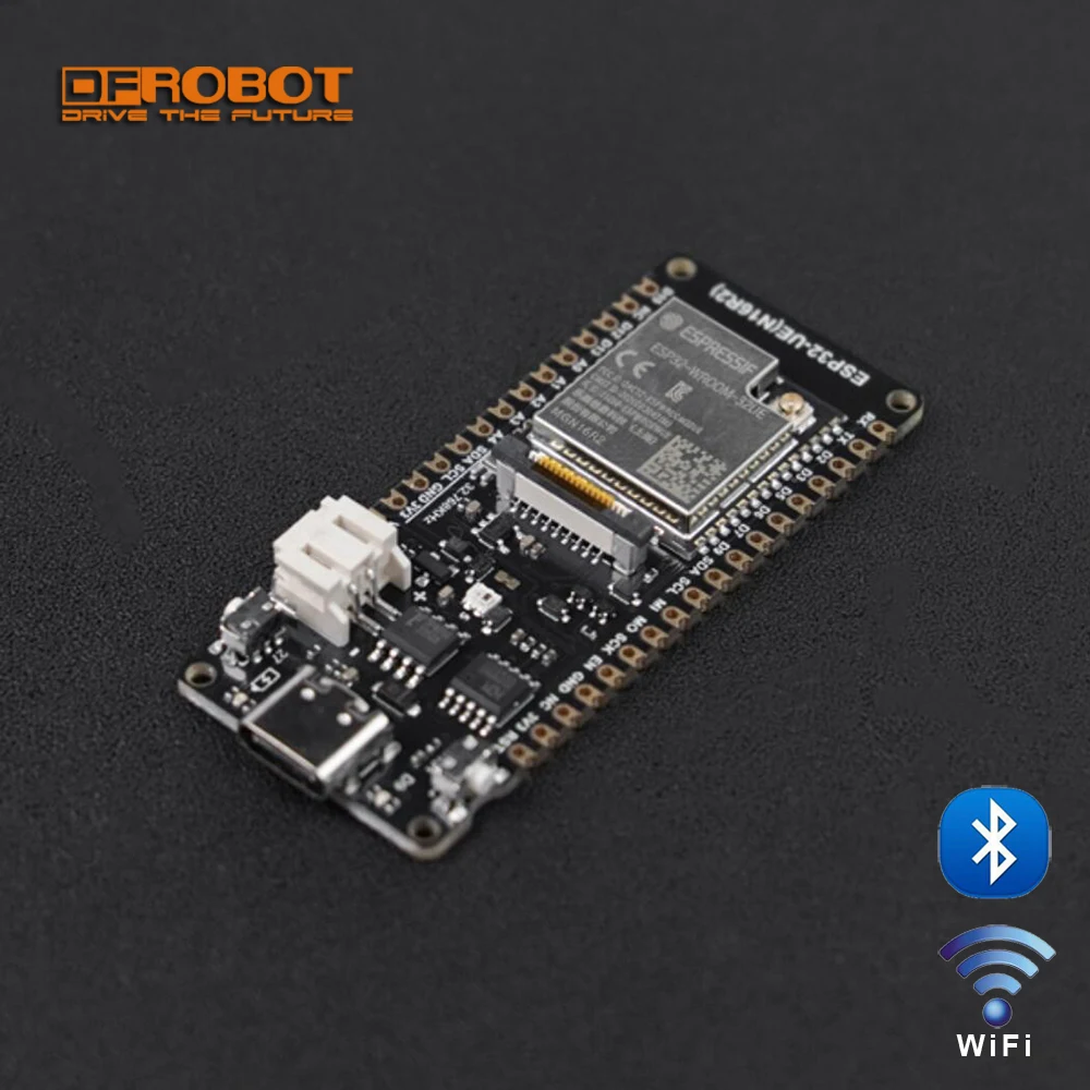 FireBeetle 2 ESP32-UE N16R2 двухъядерный микроконтроллер IoT 16 Мб/2 МБ Поддержка внешней антенны WiFi Bluetooth LVGL Graphics Arduino FireBeetle 2 ESP32-UE N16R2 двухъядерный микроконтроллер IoT 16 Мб/2 МБ Поддержка внешней антенны WiFi Bluetooth LVGL Graphics Arduino