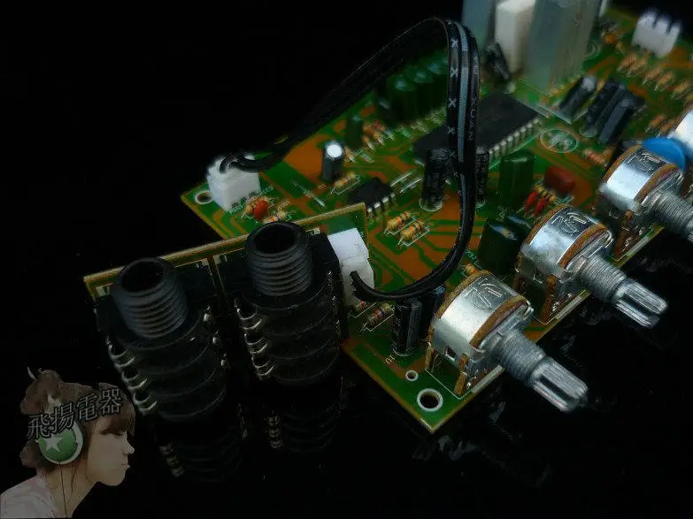 H Karaoke Microphone Board with 4558 Pre-amplifier M65831ok Board Reverb Board Effect Super Pt2399 view 4