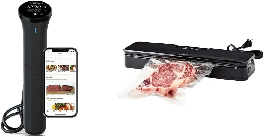 

Culinary Sous Vide Precision Cooker Nano 3.0 US00 Precision Vacuum Sealer, Includes 10 Precut Bags, For Sou