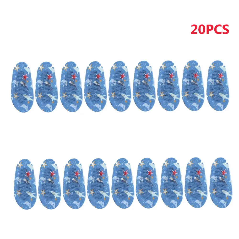 20Pcs Cartoon Pattern Eye Patches Soft Breathable Strabismus Treatment Patch Disposable Adhesive Vision Care Patch for Girl Boy
