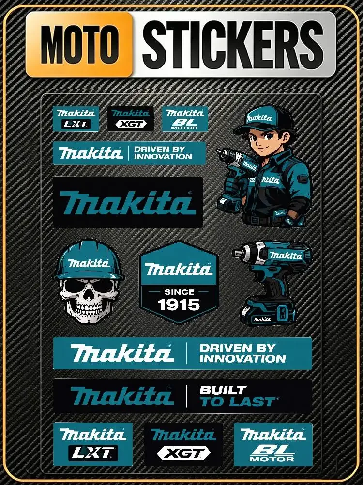 M-A-K-itA- Vinyl Fashion Universal Scratch Resist Reflective Stickers For Auto Motorcycle Helmet Mug Refrigerator