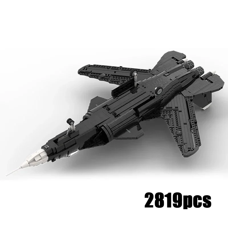 

Moc Building Bricks Military Model SU-47 Russian Fighter Technology Modular Blocks Gifts Toys For Children DIY Sets Assembly