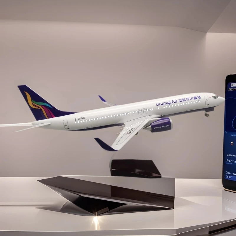 

Scale 47CM B737-800 Urumqi Large Home Decor Resin Aircraft Model For Collections And Displays Collected Gift By Aviation