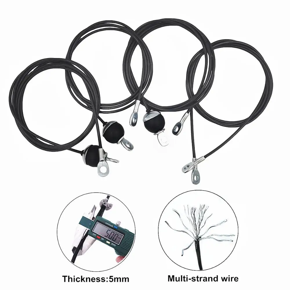 1,4 M-5M Gym Kabel Draht Seil Heavy Duty Stahl Home Gym Kabel Fitness Pulley Zubehör Arm Bizeps Festigkeit Trainning Ausrüstung