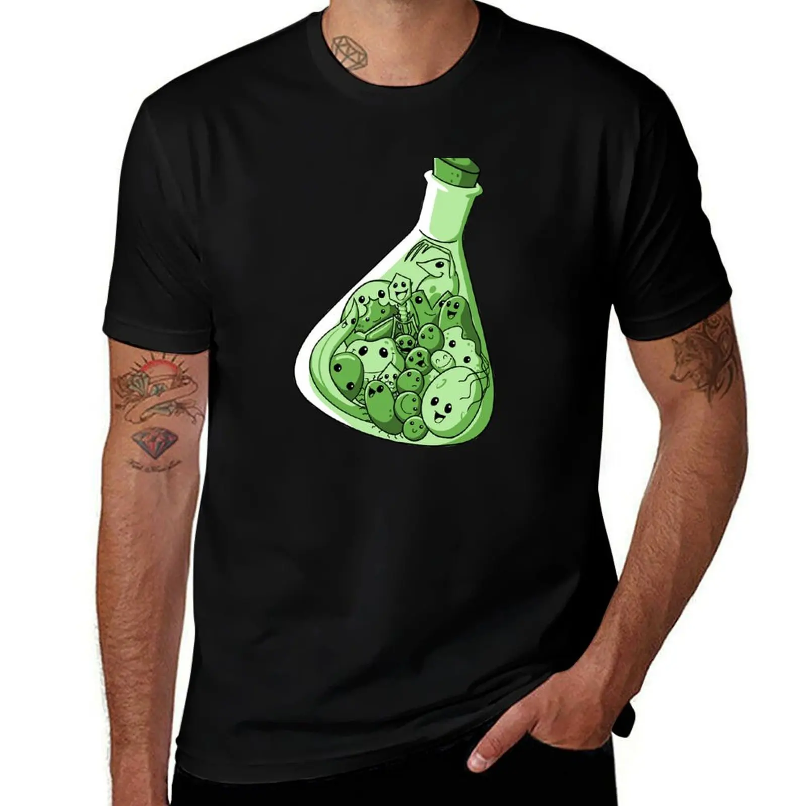 

Microbes in a flask T-Shirt Breathable Mesh Panel T-Shirt