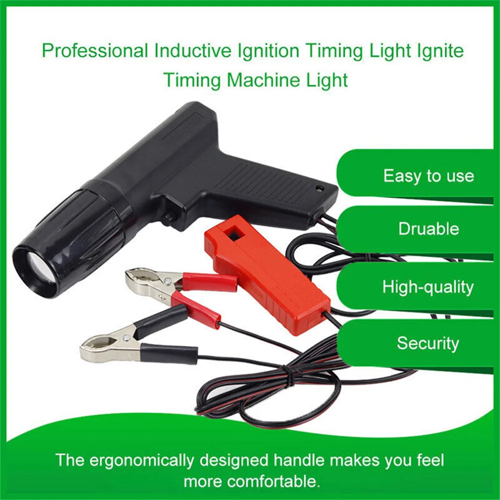 12V Ignition Timing Light Inductive Petrol Engine Diagnostic Tool Professional Timing Gun Strobe Lamp For Car Motorcycle