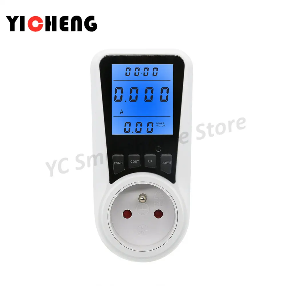 Hintergrundbeleuchtung EU UNS Buchse wattmeter power meter energy meter elektrische verbrauch meter strom meter power monitor uk