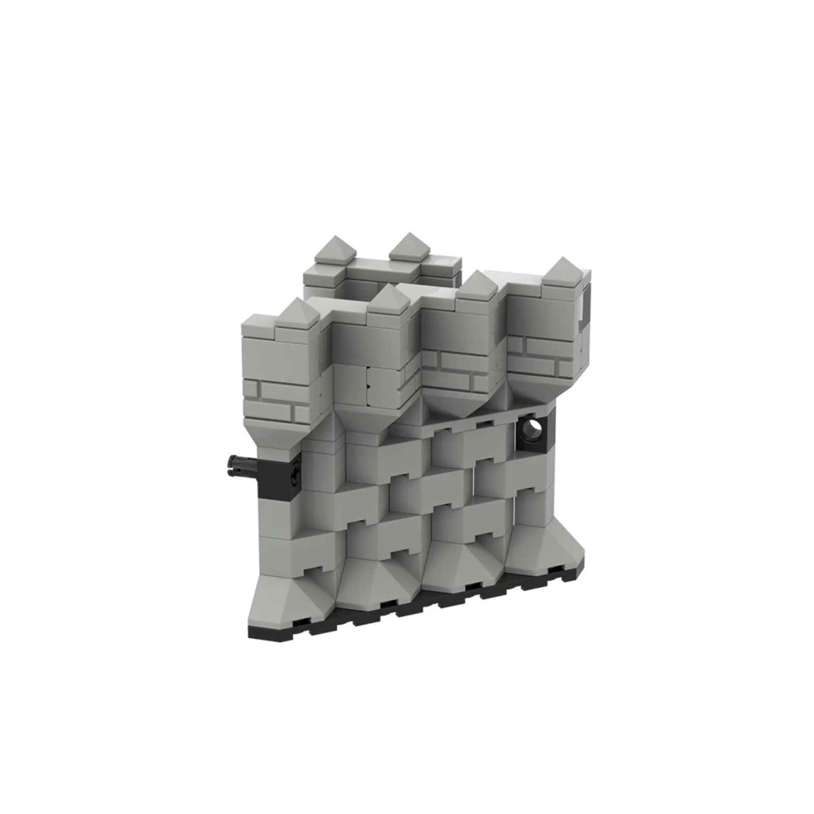 Mini bloques de construcción Castillo Medieval pared MOC Set DIY escena de batalla juguete