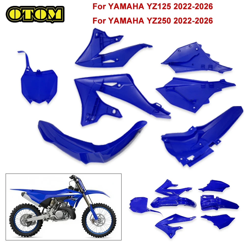 Per Moto YAMAHA: Kit Completo Carene Anteriori e Posteriori, Parafango, Protezione Serbatoio, Pannelli Laterali per YZ125 YZ250 2022-2026 Motocross
