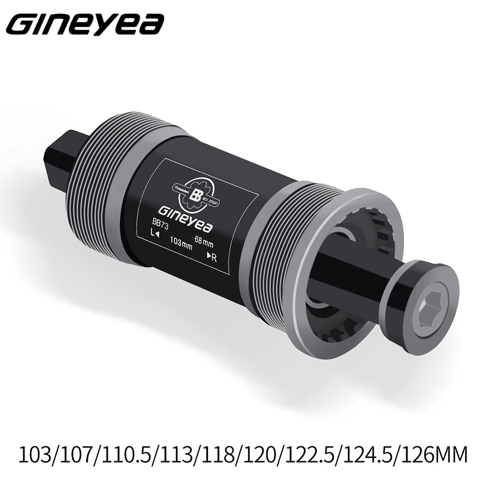 MTB Bicycle JIS Square Taper Bottom Bracket 103-126mm BSA 68mm English Threaded BB ISO for Square Tapered Spindle Crankset