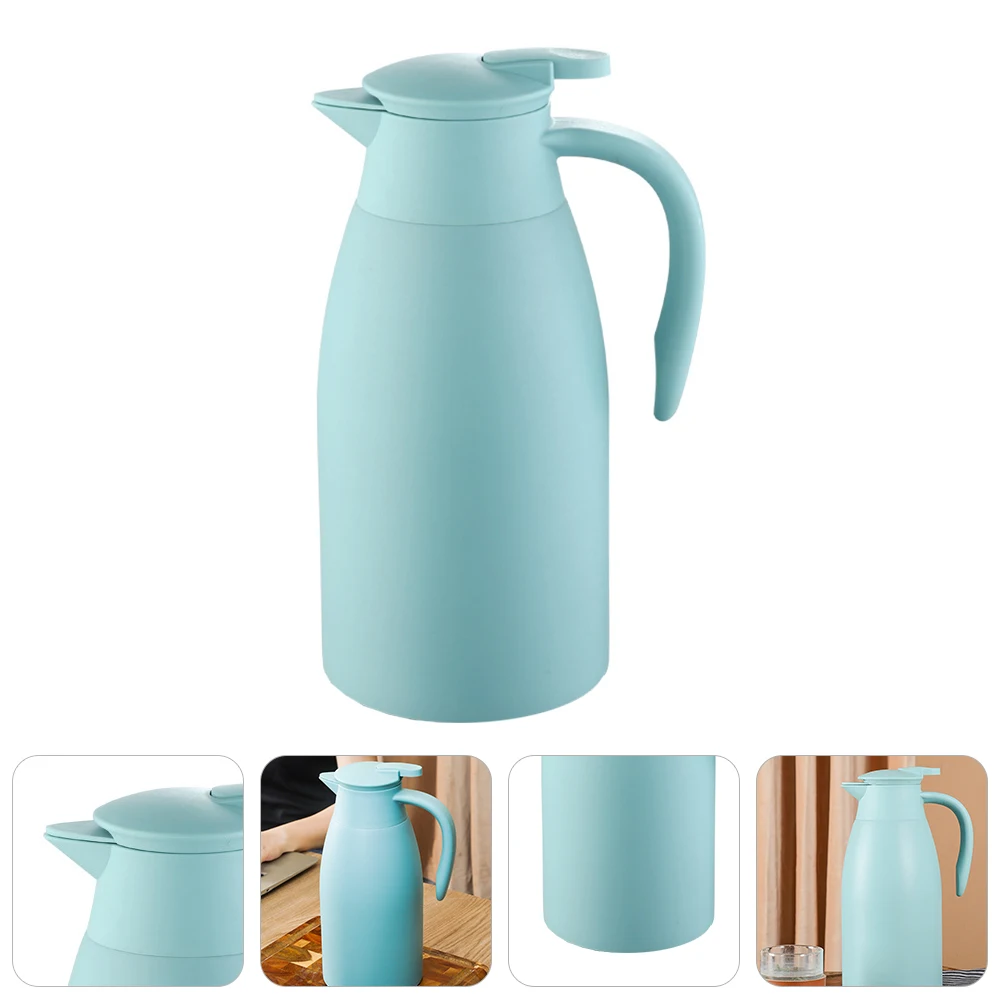 

1pc Stainless Steel Vacuum Thermal Pot Premium Insulated Coffee Carafe Ergonomic Handle Home Office Outdoor Camping Use Water