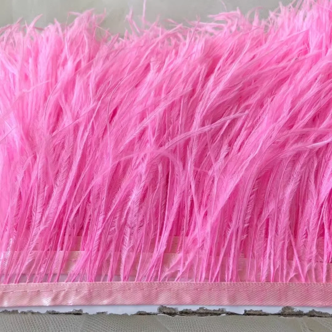 

5M/10M ostrich feathers come in various colors and can be used for personal home decoration, fringed skirts and DIY projects.