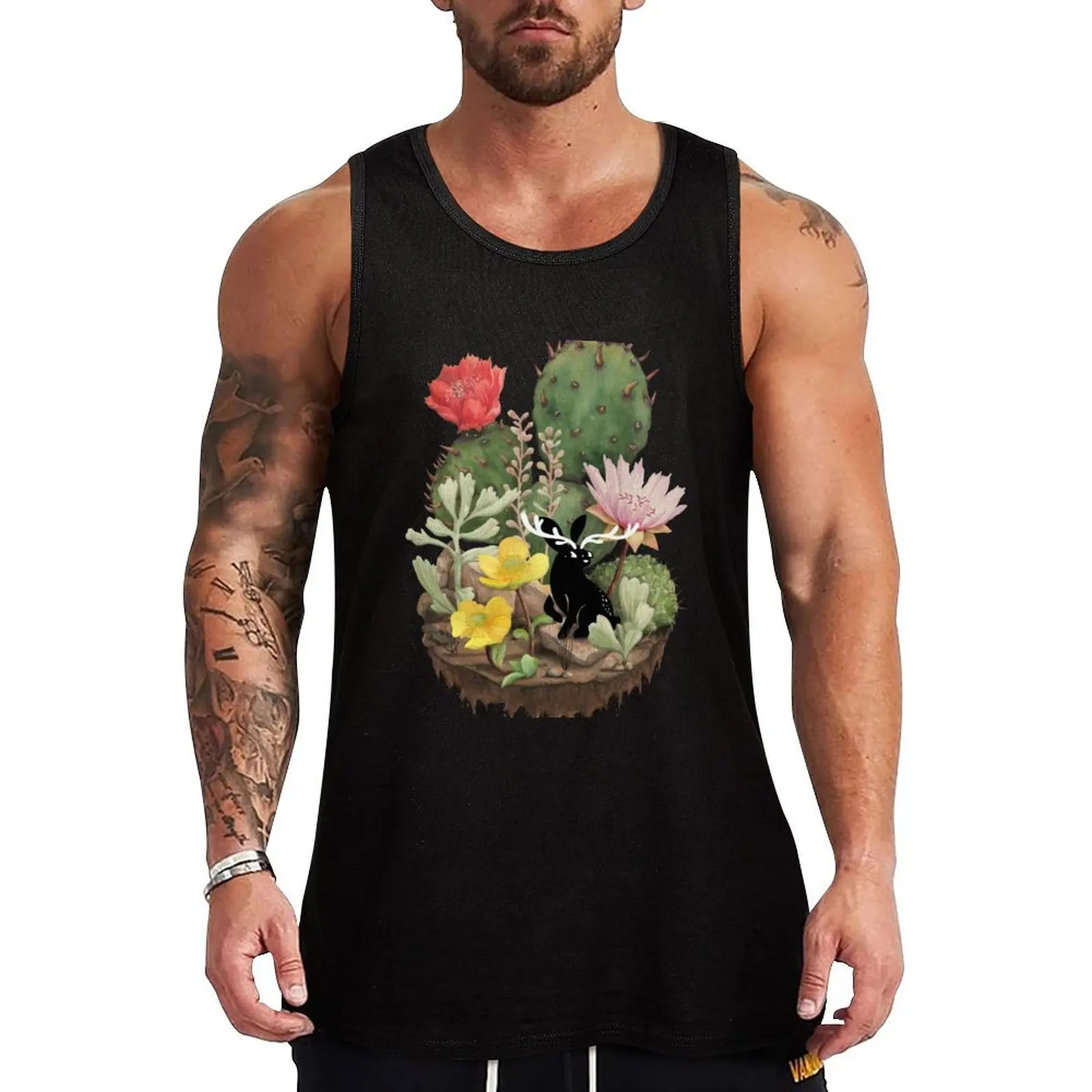 

Tiny Jackalope Tank Top running shirt underwear Sleeveless top gym Men's t-shirts Men's t-shirt