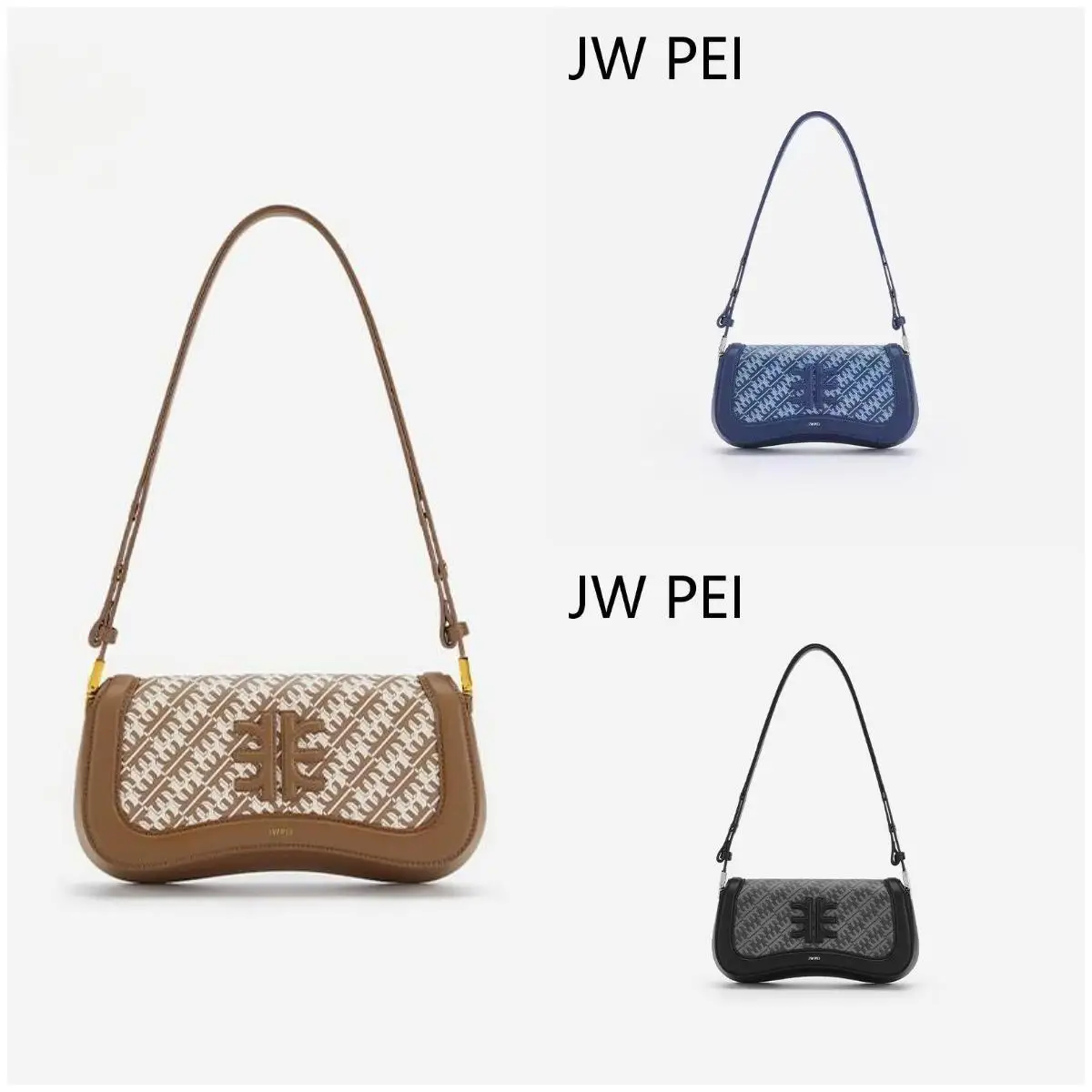 

JW PEI Vintage Crossbody Bag - Adjustable Strap Pudding Purse for Women, Niche Retro Shoulder Bag