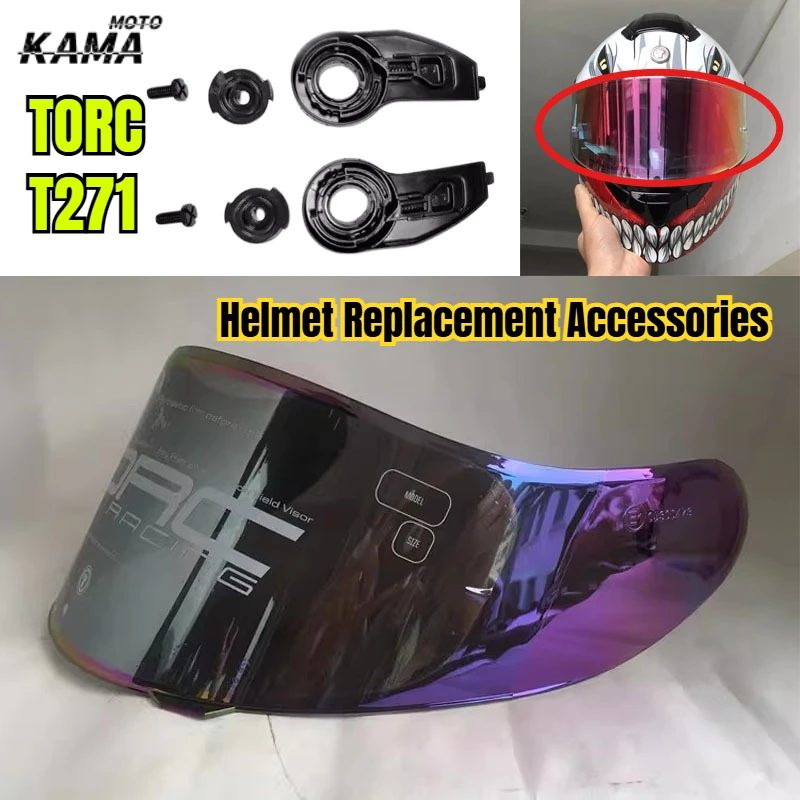 

Original TORC T271 Lens Helmet Base Reversible Helmet Special Base Pin Lock Sun Visor Accessories Helmet Replacement Accessories