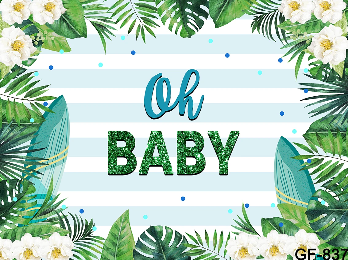 حكيم الأخضر استحمام الطفل خلفية محايدة الخضرة الأوكالبتوس الذهب أوه الطفل راية خلفية لصبي فتاة الجنس تكشف الطرف