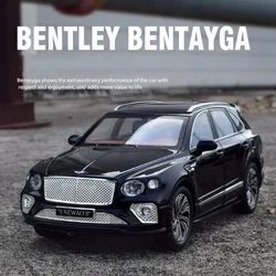 1:24 Bentayga SUV Alloy Car Model Diecasts Metal Toys Vehicles Simulation Sound Light Car Toys Collectibles For Childrens Gifts