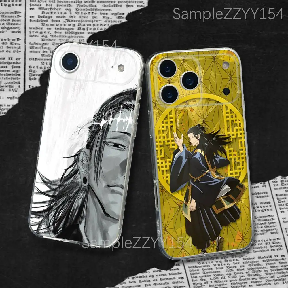 

Jujutsu Kaisen Geto Suguru Phone Case For iPhone 17,16,15,14,13,12,11 Pro,Max,Plus,X,XS,XR,SE4,E Mini Transparent Soft Cover