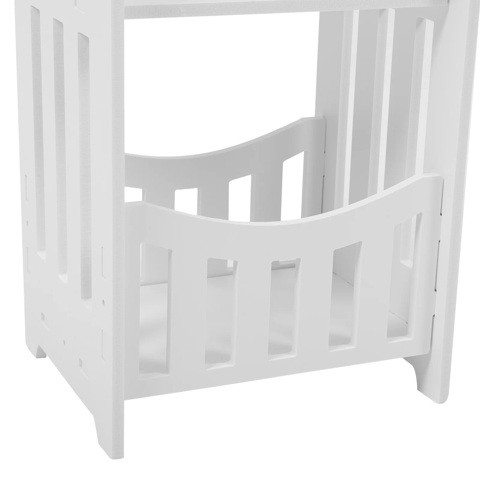 Mesita de noche Simple de estilo europeo para sala de estar, mesa lateral extraíble para dormitorio, mesita de noche hueca, muebles