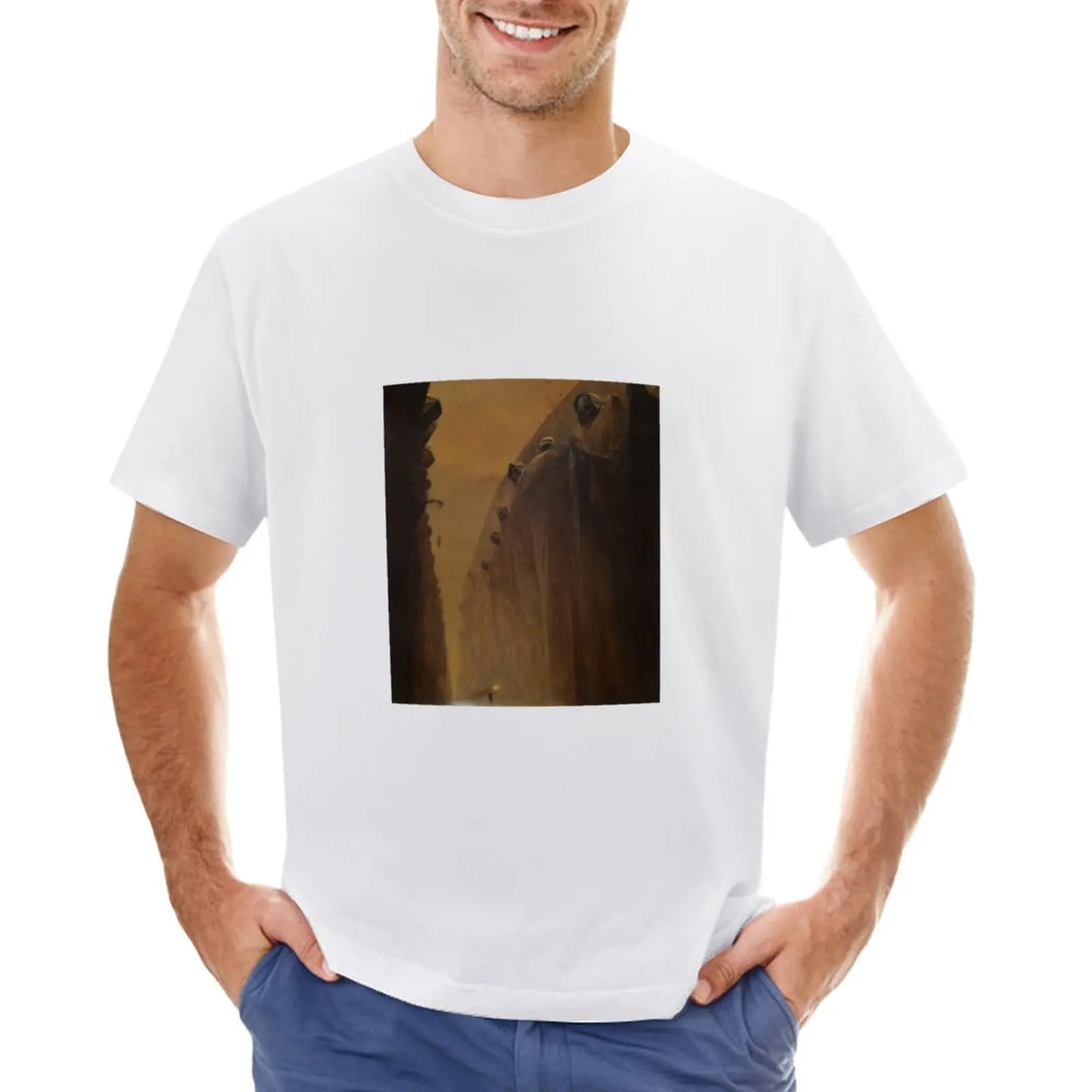 Beksinski T-Shirt summer tops tees T-shirts for men cotton