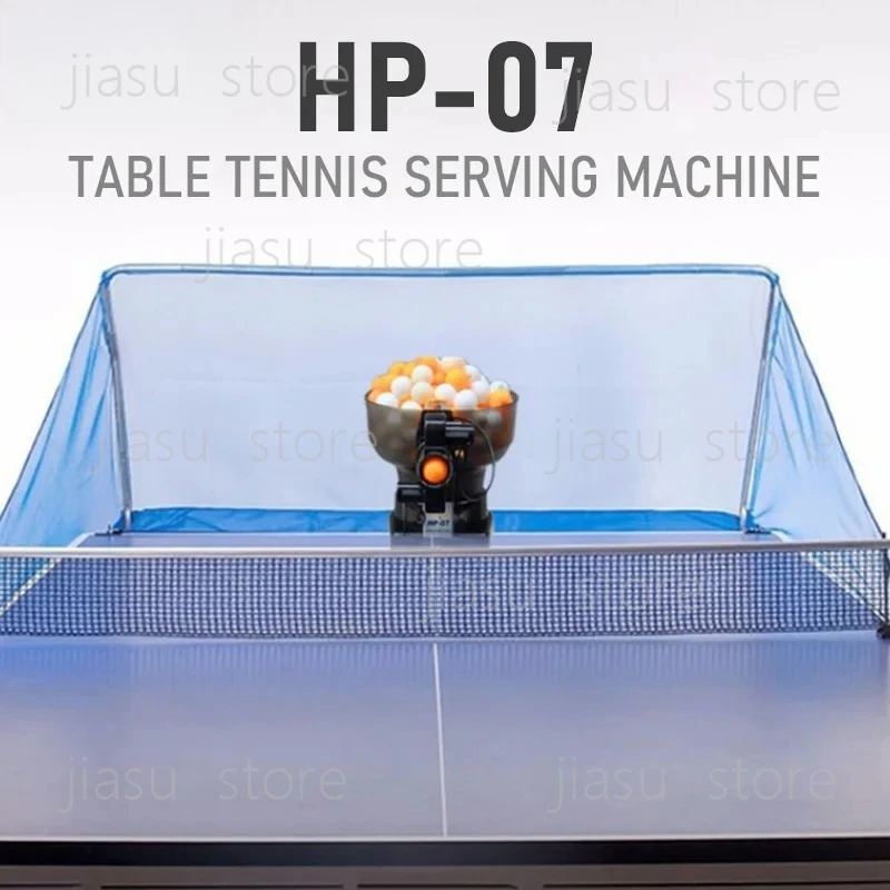 

HUIPANG HP-07 Table Tennis Serving Machine Smart Ping Pong Robot Professional Training Tool Dual-Wheel Auto Serve