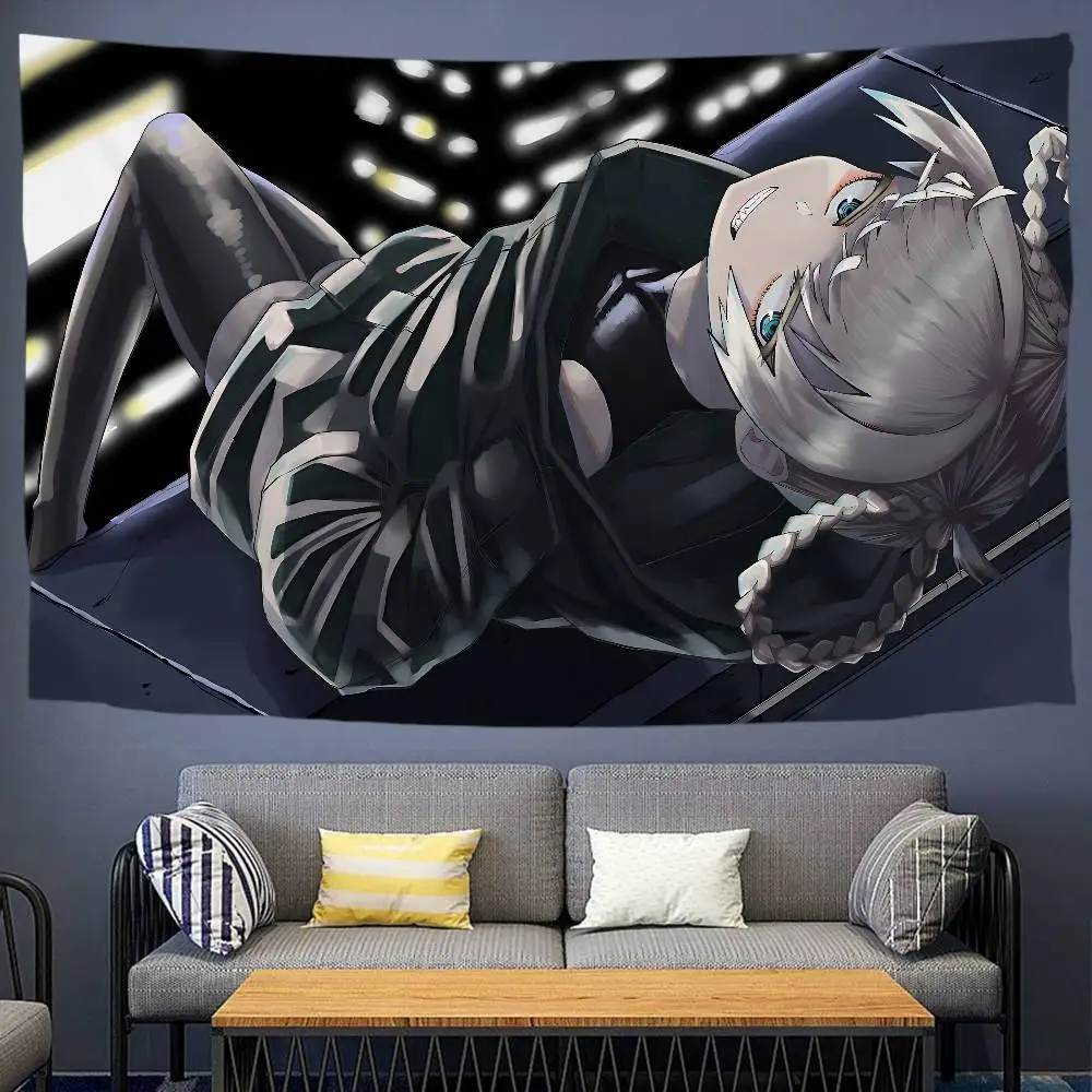 Call Night Nanakusa Nazuna Anime Colorful Tapestry Wall Hanging Hanging Tarot Hippie Wall Rugs Dorm Wall Art Decor