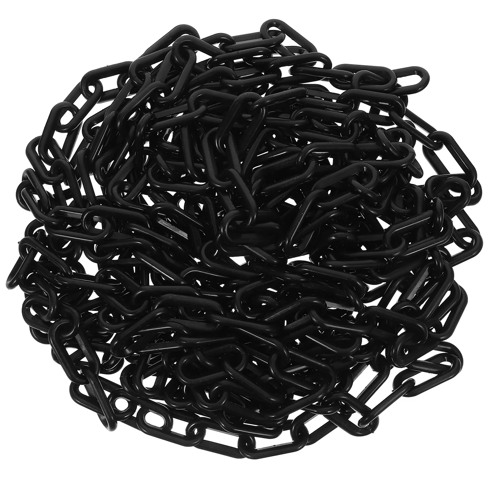 Cadena de seguridad de plástico ajustable para Control de multitudes, 10M, para barricada de tráfico, barrera de estacionamiento, cadena de seguridad de advertencia