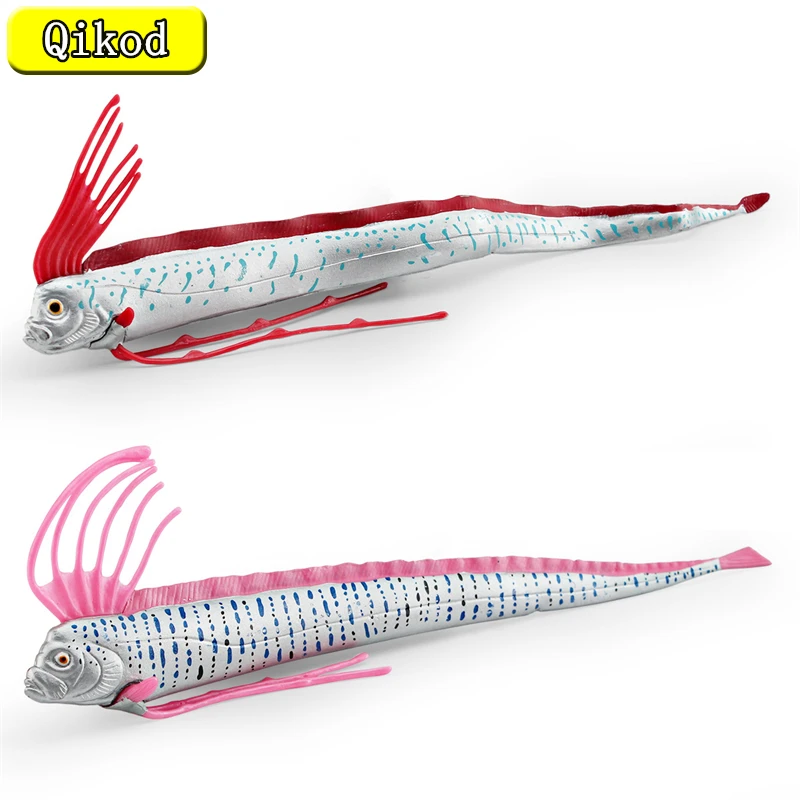 Simulated ocean animal model of Oarfish Children's Cognitive Underwater Creatures Dragon king Fish decorative ornaments Toys