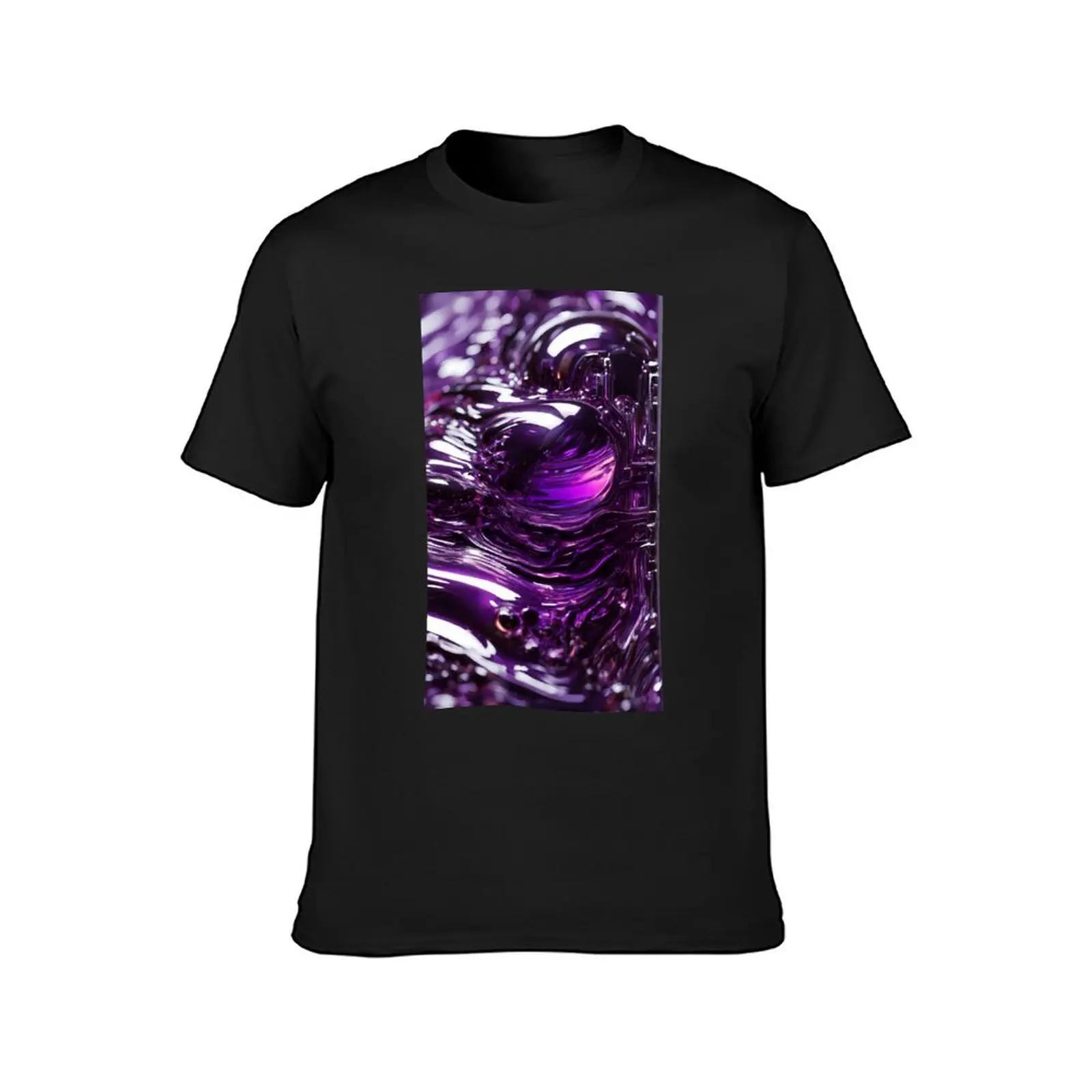 PURPLE ACID T-Shirt plain aesthetic clothes customizeds black t-shirts for men