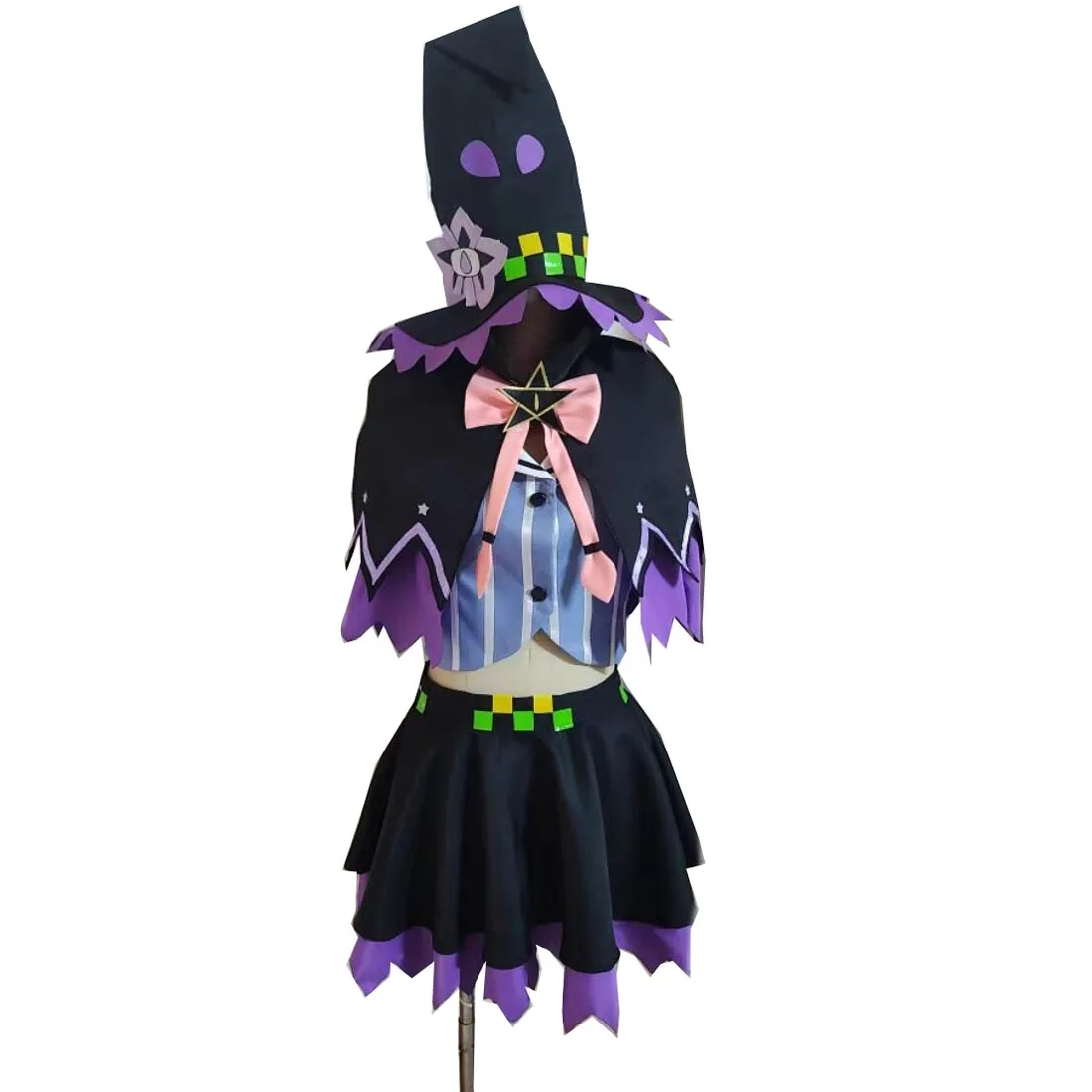 

2023 Anime VTuber Hololive Minato Murasaki Shion Witch Uniform Dress Suit Any Size Cosplay Costume Women Halloween Carnival Part