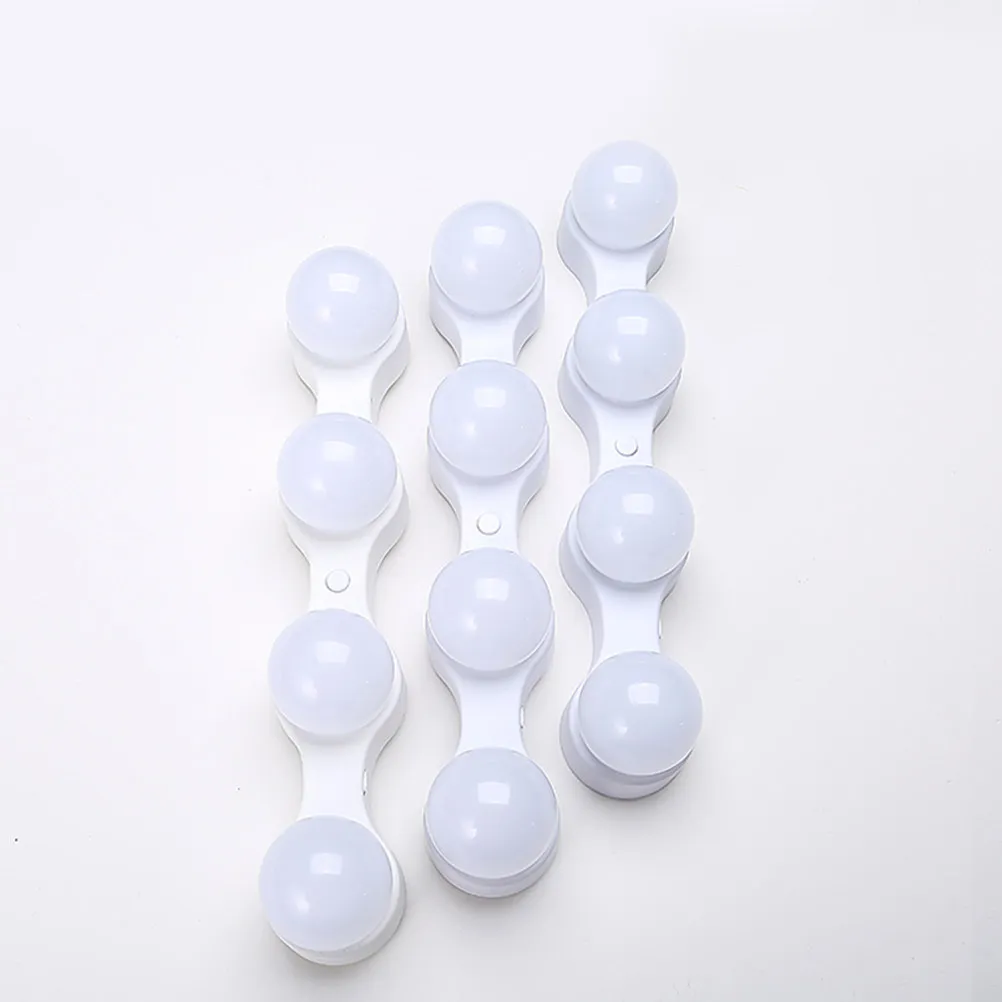 LED Mirror Light Portable Vanity Lights 4 Bulb Suction Cup Makeup Lamp Home Travel Natural Lighting Makeup Accessory