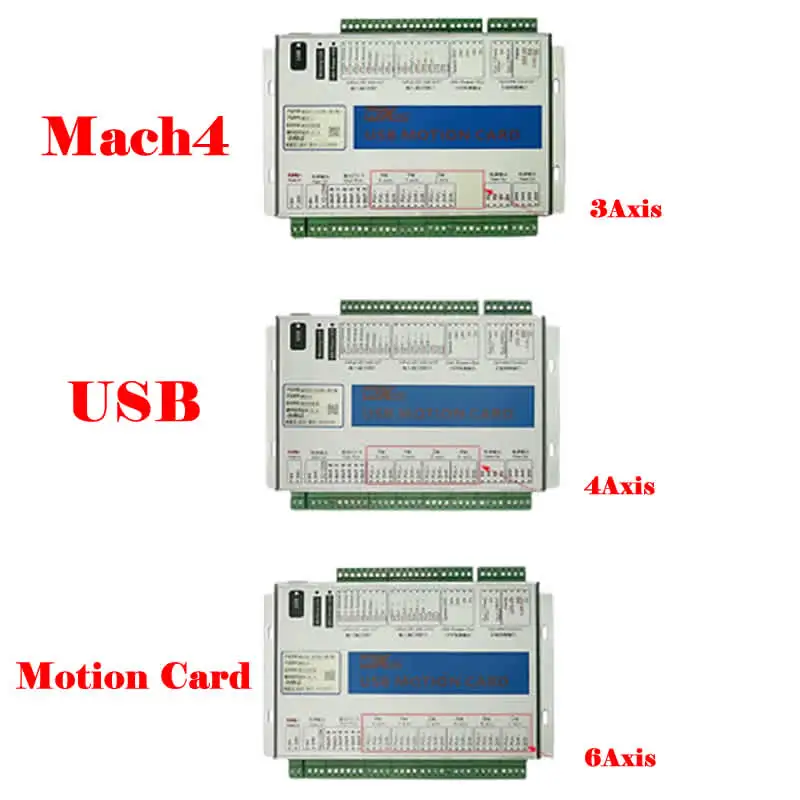 MACH4 CNC Engraving Machine Router Controller Breakout Interface Board USB Motion Card 3/4/6 Axis for CNC Router Cutting Machie