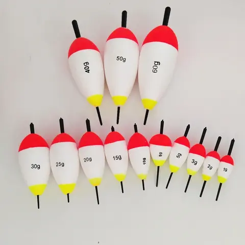 5pcs EVA Fishing Floats Fishing Buoys Flotador 1g-30g Foam Fishing Floats Fishing Accessories Fishing Gear Tackle