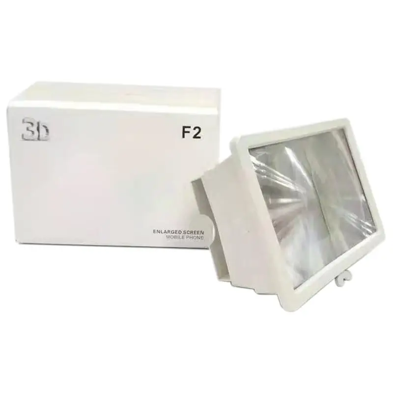 Telescopic Phone Screen Magnifier 4X HD Anti Glare Portable Foldable Stand for Outdoor Travel Use
