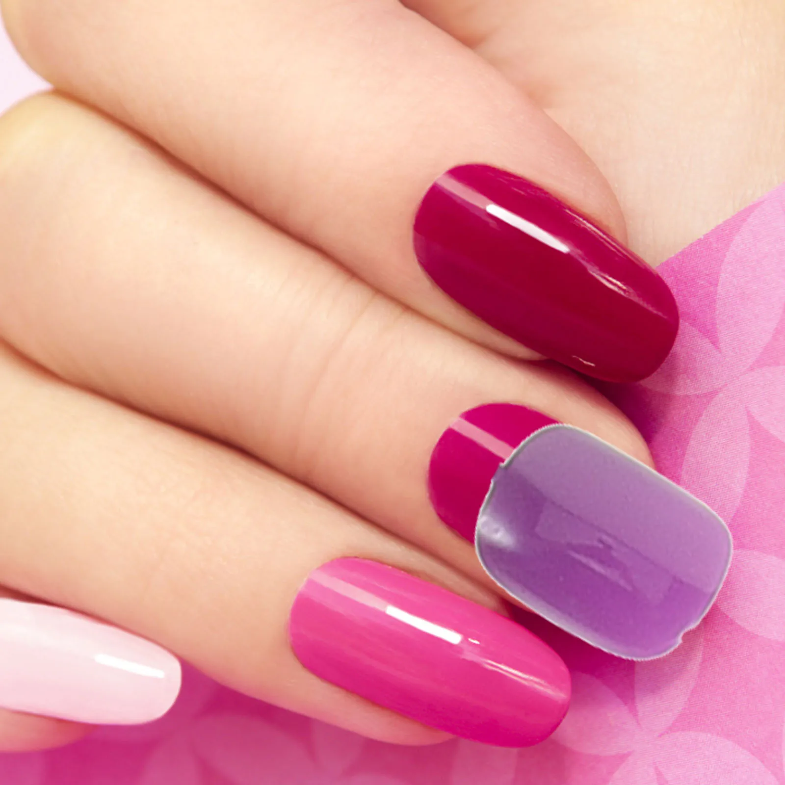 

12 Sets Short Square Acrylic Nails Full Coverage Press On Fake Nails Women Manicure Supplies Black Red Blue Beige Pink Purple