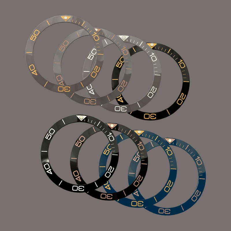 Mod 38mmx30.7mm Curved Ceramics Watch Bezel Insert Fits SKX007 SKX009 SUB Case NH36 NH35 Watch Bezel Ring Refit Parts - Image 4