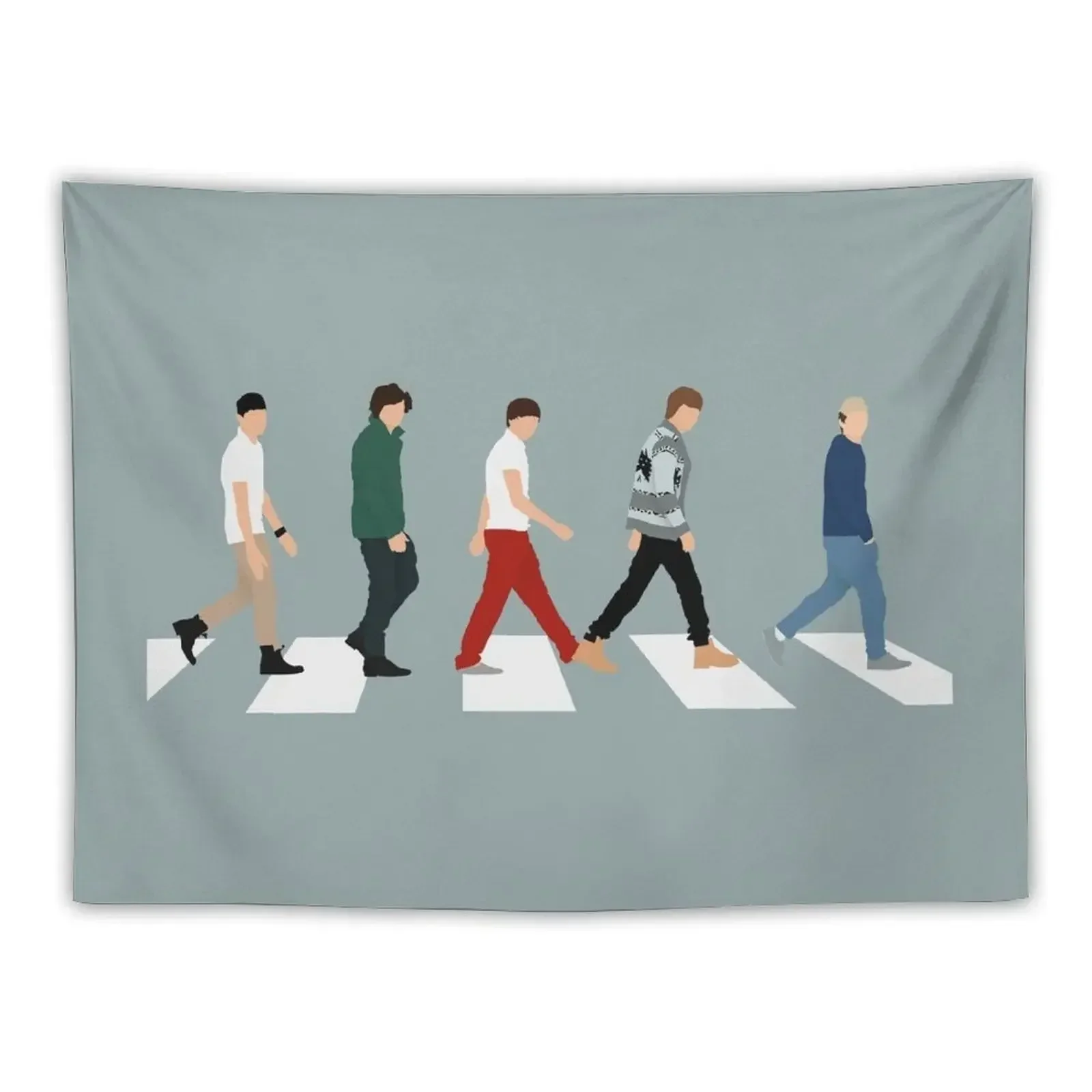 

1D crossing street Tapestry Aesthetic Room Decors Bedroom Decor Aesthetic For Bedroom Tapestry