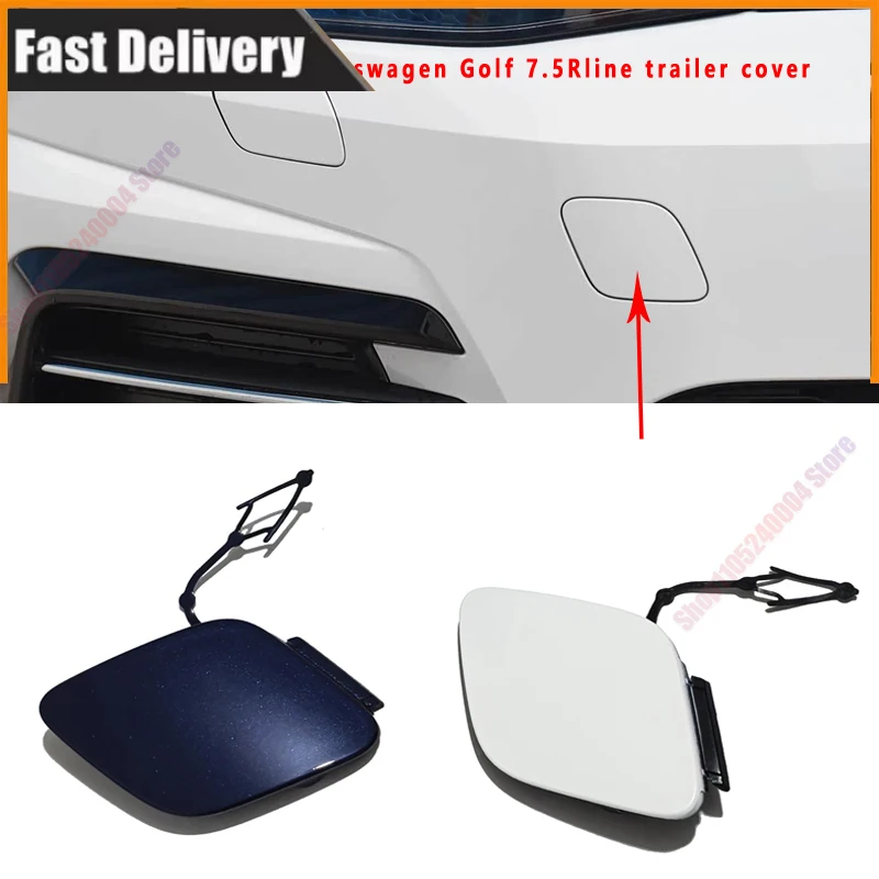 For 2017-2020 Volkswagen Golf 7.5 Rline Bumper Front Trailer Cover Towing Hook Cover 5GG 807 241B