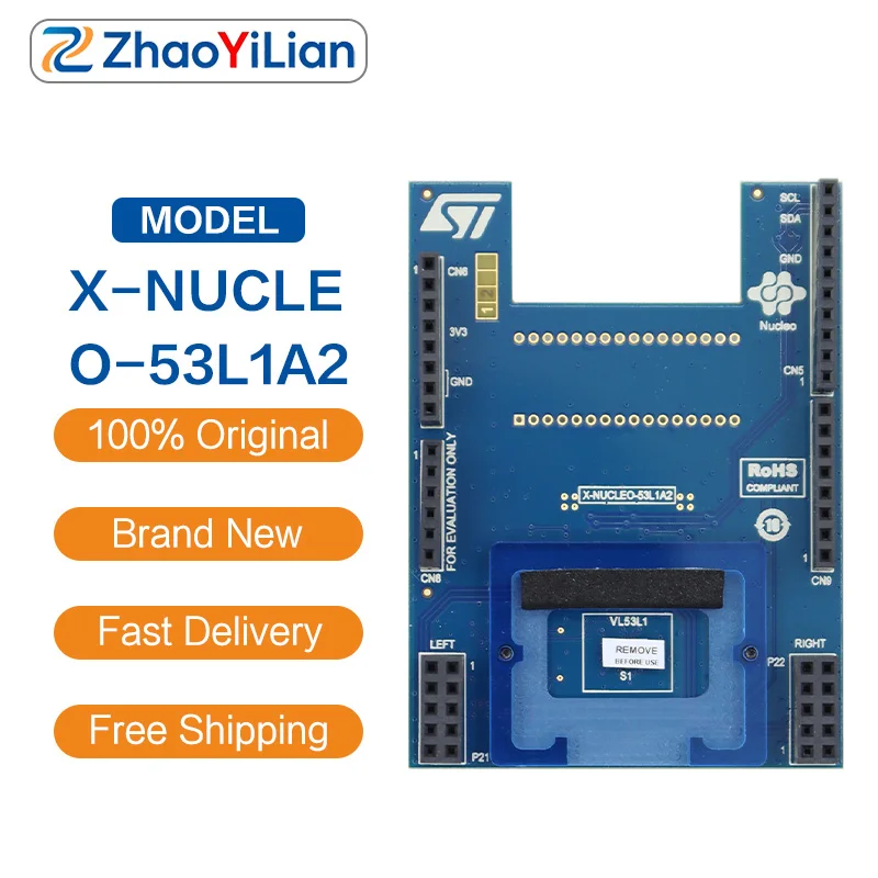 X-NUCLEO-53L1A2 X-NUCLEO-53L4A3 X-NUCLEO-CCA02M2 X-NUCLEO-IHM09M2 X-NUCLEO-OUT13A1 VL53L1X ToF Distance Sensor Expansion Board