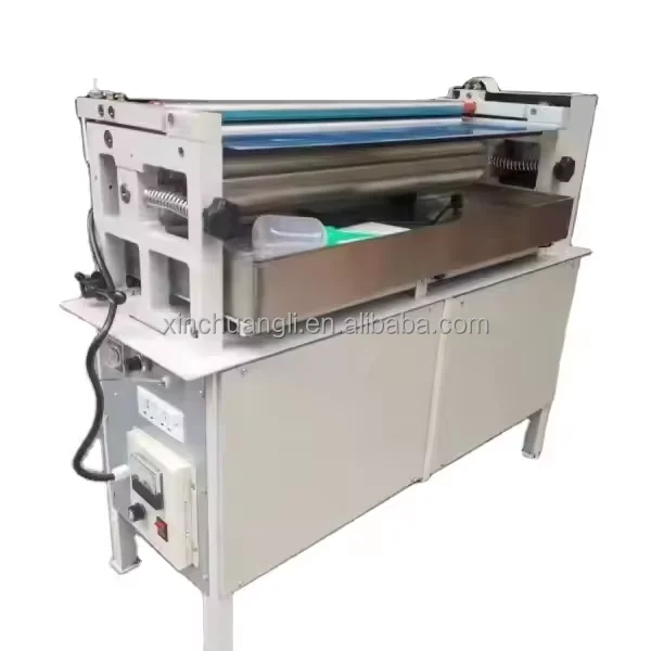 Semi-Automatic Hot Melt Gluing Machine Electric Roller Coater with Wall Paper Coating Engine Core Component Cutting Machine