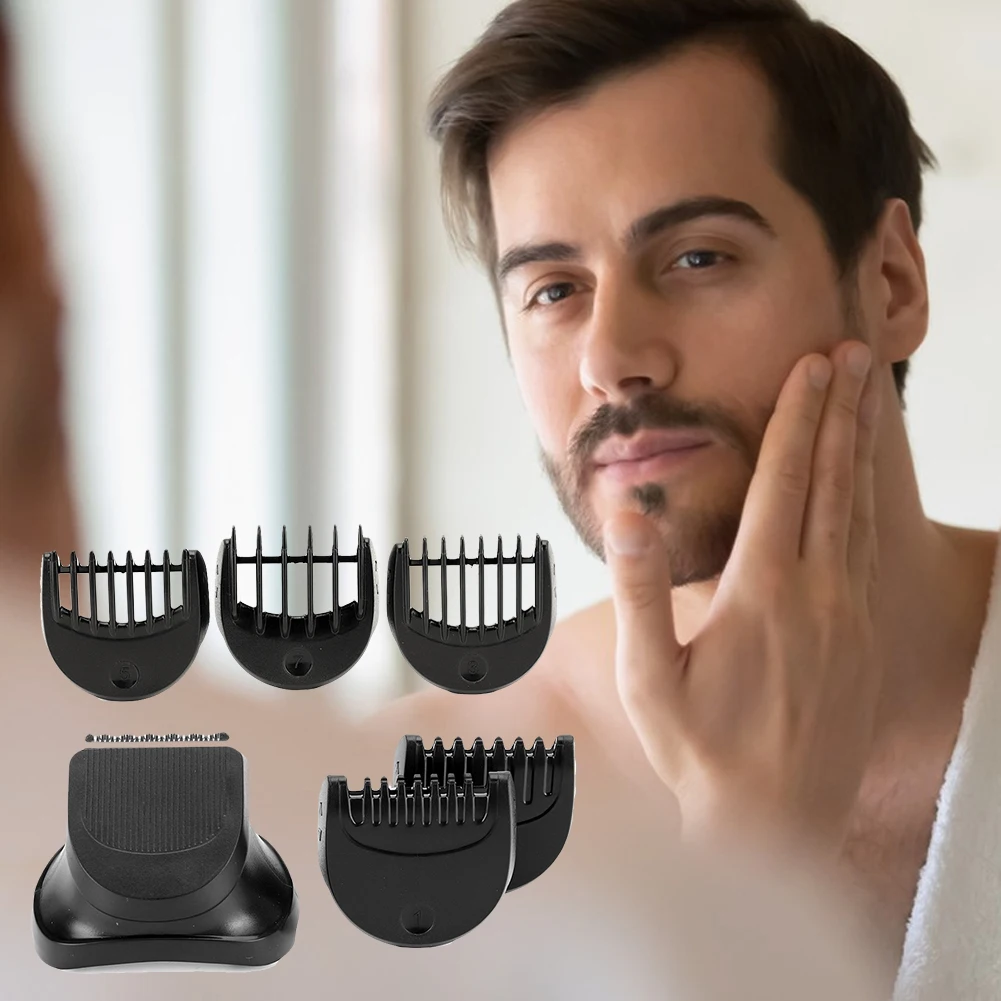 Kepala Trimmer Seri 3 dengan 5 Sisir Pemandu, Kepala Pengganti Alat Cukur, Pengganti Kepala Alat Cukur untuk 380s‑4 3040 3045 300s 301s 310s 3000s