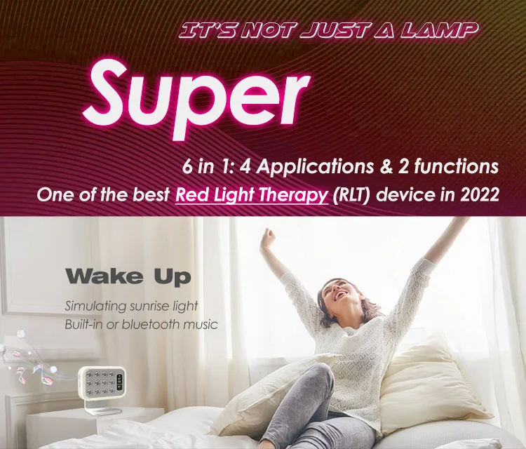 Lampada energetica per terapia della luce SUPER a infrarossi 60W 660nm 630nm 830nm 850nm Luce portatile per terapia NIR per uso domestico e viaggi