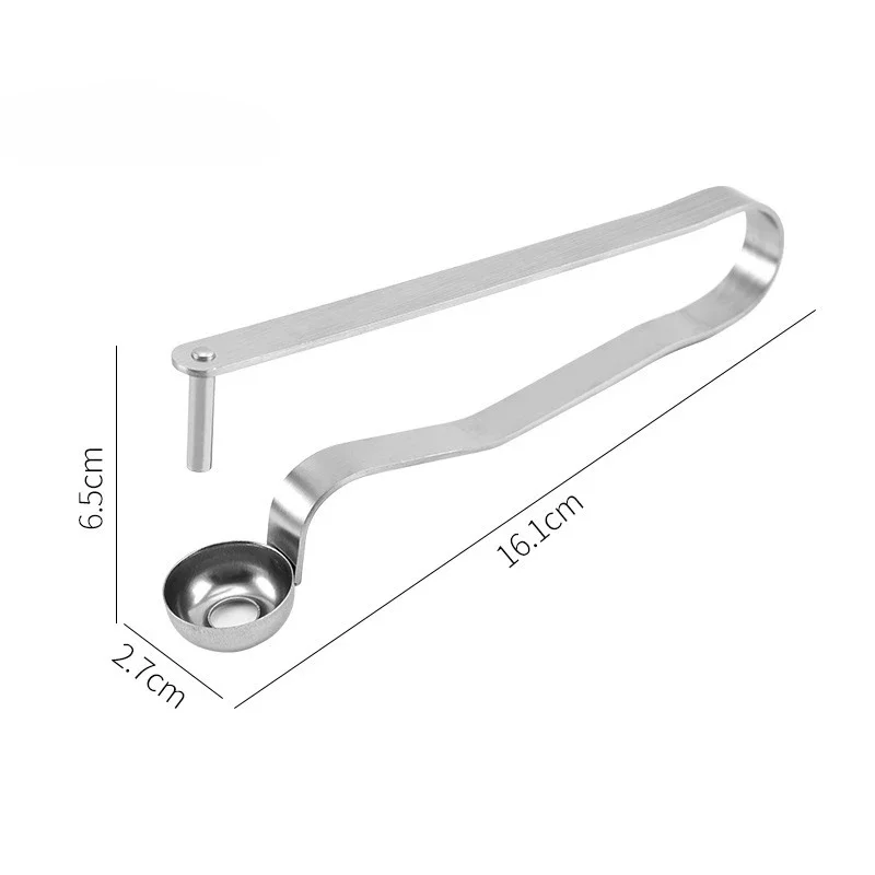 مزيل بذور الكرز والكرز من الفولاذ المقاوم للصدأ - أداة مطبخ سهلة الضغط بيد واحدة لإزالة الأساسية السريعة، متينة وسهلة