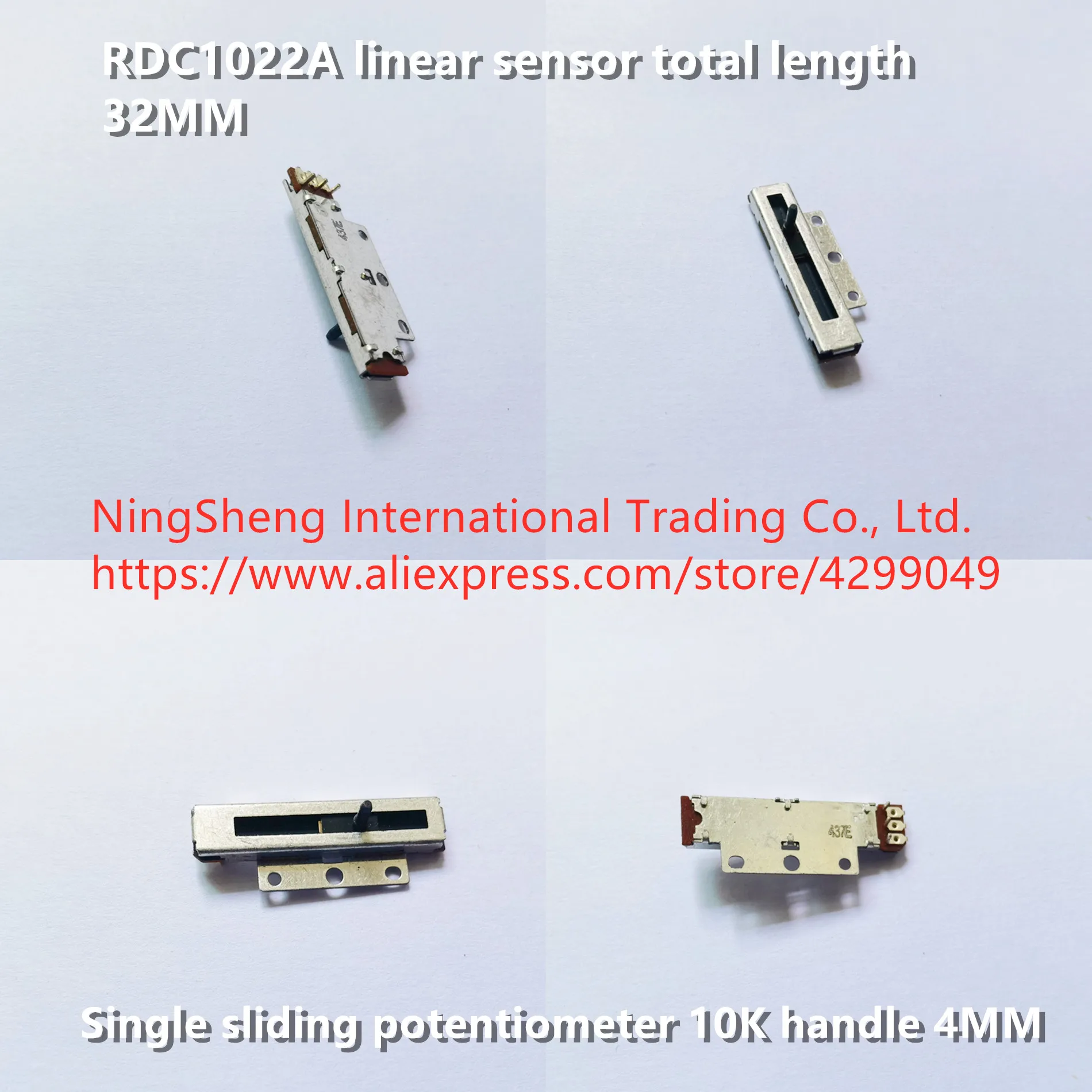 

Оригинальный новый 100% линейный датчик RDC1022A 32 мм, одинарный скользящий потенциометр, ручка 10 К, 4 мм (ПЕРЕКЛЮЧАТЕЛЬ)