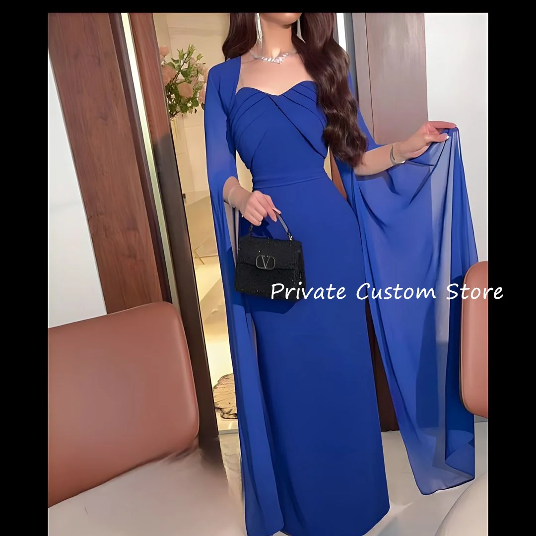 

Tight Waist Mermaid Prom Dresses Saudi Arabia Party Dress Elegant Women Evening Dress فساتين للمناسبات الرسمية Ankle Length