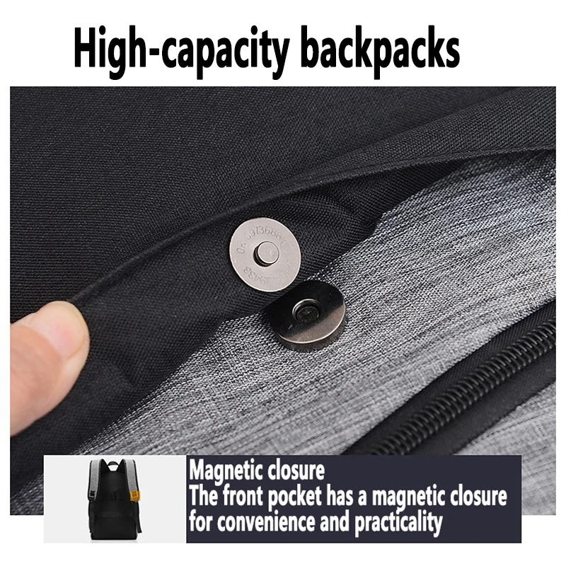 Mochilas de viaje para hombres, mochila de negocios con carga USB, Bolsa Escolar informal para estudiantes, bolsas minimalistas para computadora de moda, juego de tres piezas