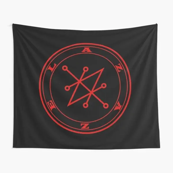 Azazel Demon Red Sigil Occult Magick Sea  Tapestry Home Printed Decor Beautiful Yoga Colored Blanket Bedspread Bedroom Wall