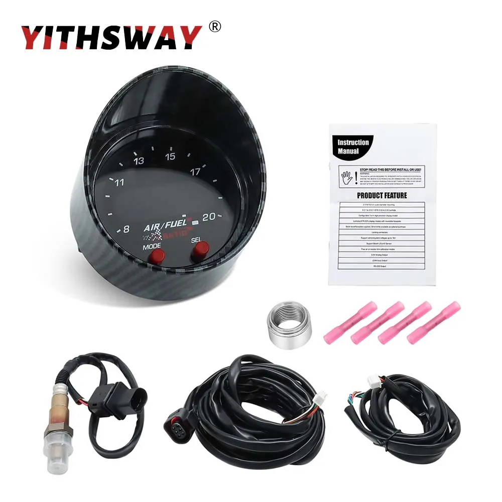 30-0300 X-Series Wideband UEGO AFR Sensor Controller Gauge Kit LSU 4.9 Digital Air Fuel Ratio Car Oxygen Sensor 0258017025 17025