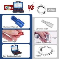 A60F-Nut And Bolt Thread Checker - 26PCS(14 Inch & 12 Metric) Identifier Gauge Set Bolt Sizing Gauges