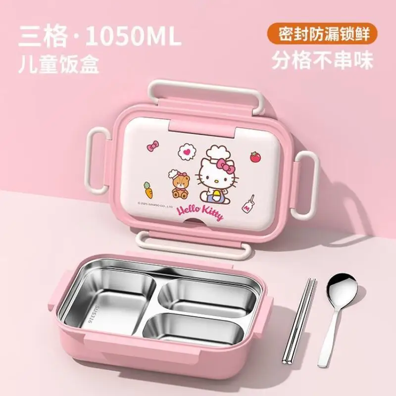 سانريو علب الاغذية مرحبا كيتي كورومي سينامورول معزول علب الاغذية أنيمي الكرتون طالب الطفل الحرم الجامعي داخلي في الهواء الطلق المحمولة